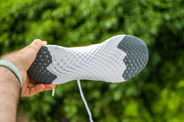 Nike Epic React Flyknit 2 karbon kesici özel taban — Stok fotoğraf