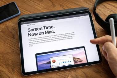 ipad ekranında mac'te ekran süresi