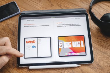 ipados hakkında ipad Pro'da adam okuma
