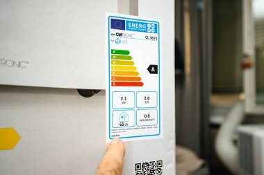 yeni taşınabilir klima ünitesi Ac enerji etiketi