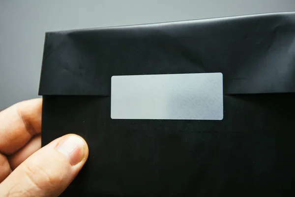 Geheime brief met void sticker op de cover — Stockfoto