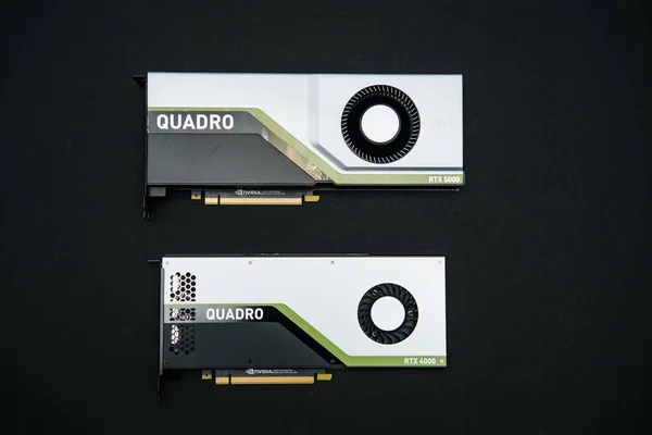 Nuove schede Nvidia Quadro RTX 5000 e RTX 4000 — Foto Stock