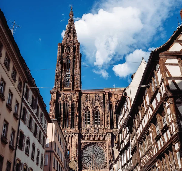 Notre Dame-katedralen i vår fru av Strasbourg — Stockfoto