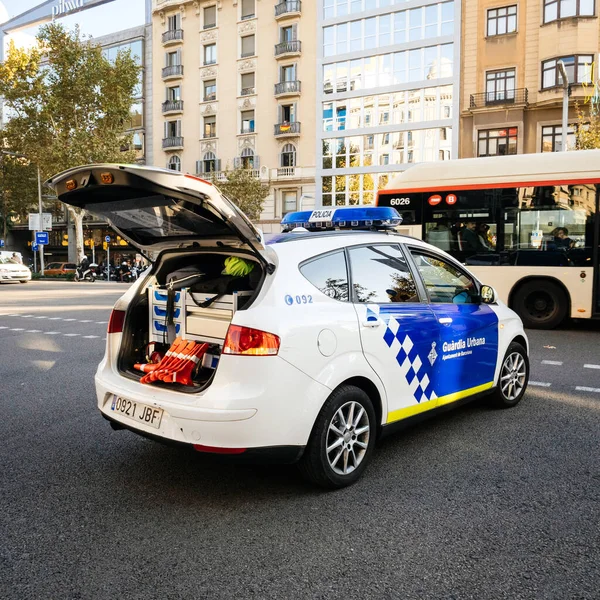 Spanish police office from Guardia Urbana — стокове фото