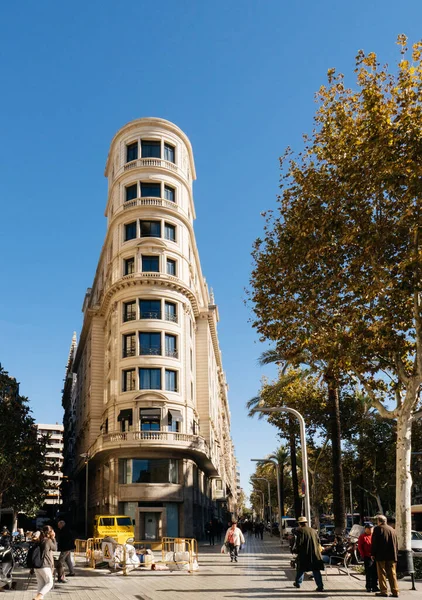 Wilson Boutique Hotel situado na icónica Avenida Diagonal de Barcelonas — Fotografia de Stock