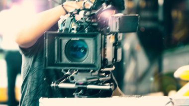 Video kamera ve lens bulanık görüntüleri
