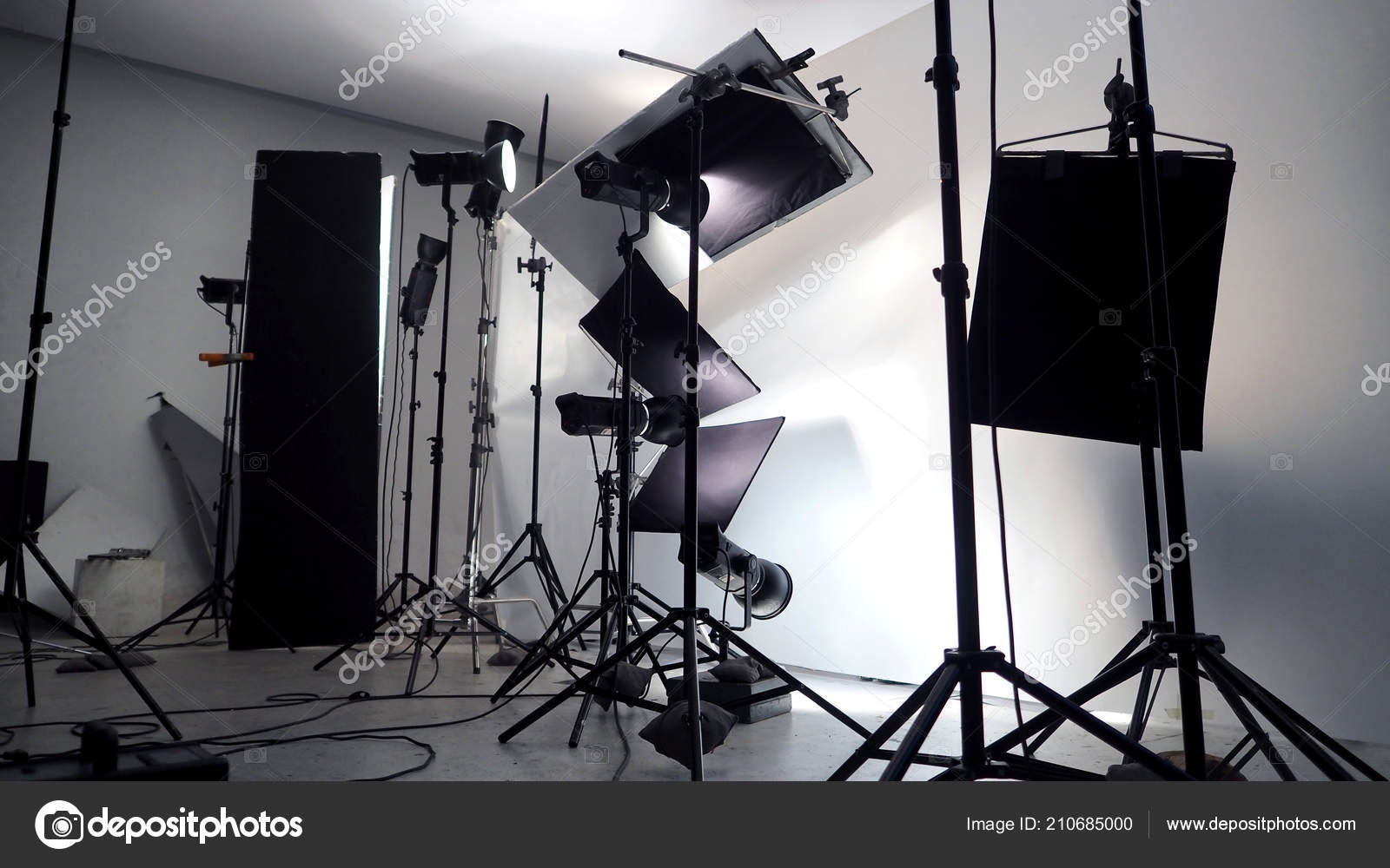 Lighting Setup Studio Commercial Works Photo Movie Video Film Production — Stock Photo