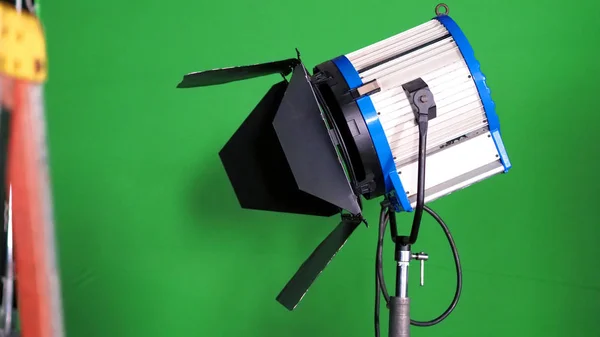 Estúdio Grande Holofote Led Para Filme Vídeo Produção Filme Foto — Fotografia de Stock