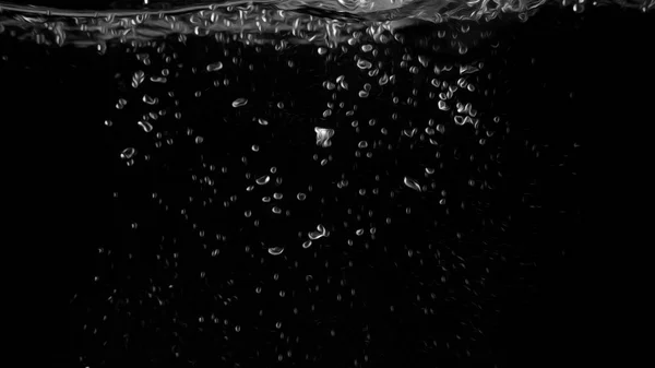 Water Bubbles Floating Black Background Oil Paint Effect Which Represent — Stock Photo, Image