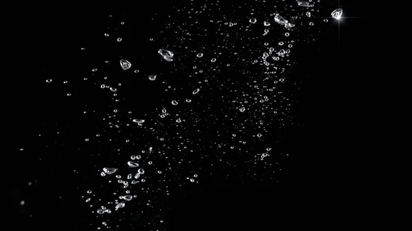 Rozmazané Snímky Zblízka Sodové Vody Bubliny Syčí Nahoru Nebo Šplouchání — Stock fotografie