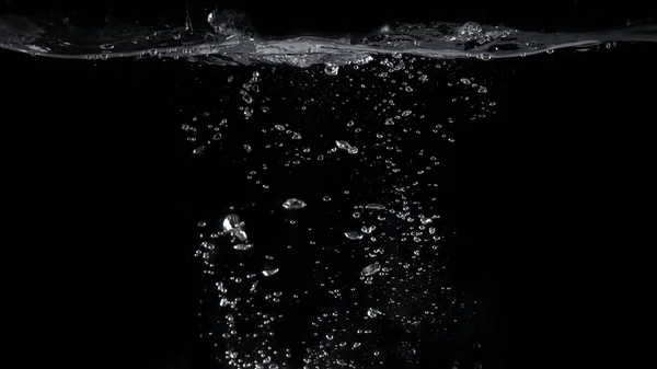 Розмиті Зображення Крупним Планом Бульбашок Содової Води Вибухають Або Розбризкуються — стокове фото