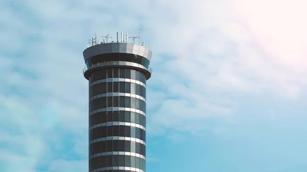 Torre Centro Contato Tráfego Aéreo Aeroporto Internacional Suvarnabhumi Bangkok Tailândia — Fotografia de Stock