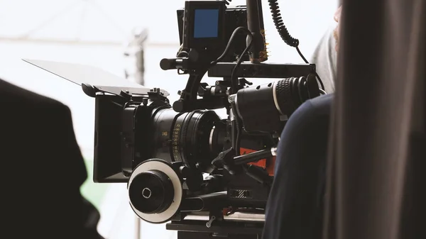 Detrás Del Rodaje Filmación Películas Vídeo Equipo Producción Películas Configurar — Foto de Stock