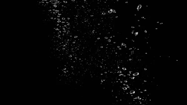 Крупным Планом Макро Изображения Пузырьков Содовой Воды Плавающих Поверхности Воды — стоковое фото