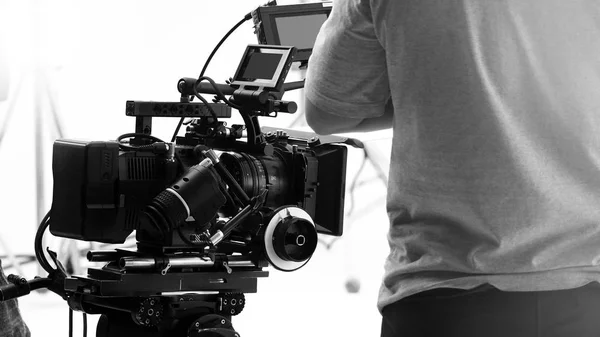 Video Camera Recording Online Commercial Web Film Movie Big Studio — Stock Photo, Image
