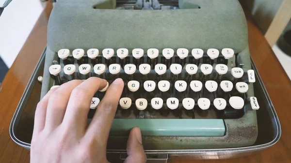 Régi typewriter gép jó állapotban nincs papír, takarmány — Stock Fotó