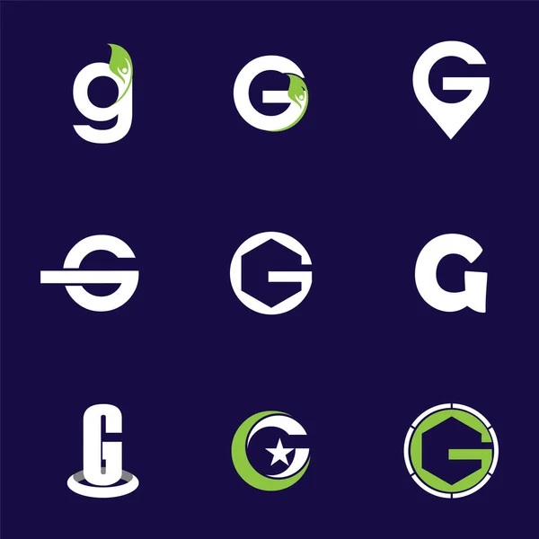 Sæt Brev Logo Design Skabelon Elementer Samling Vektor Bogstav Logo – Stock-vektor