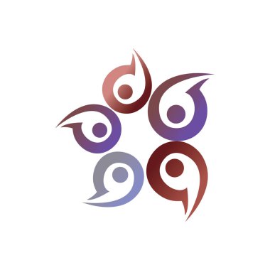 İnsanlar sosyal topluluk Logo vektör