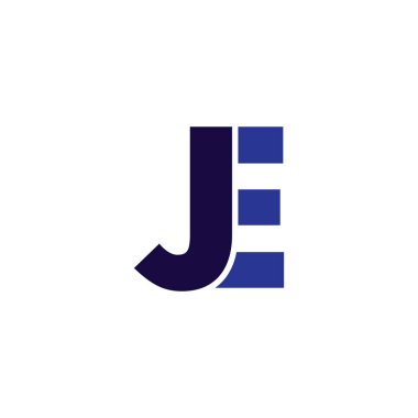 J E mektup Logo vektör