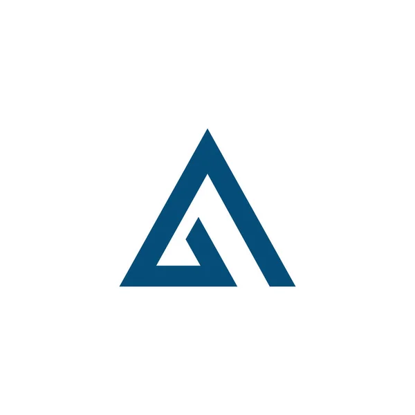 Een Abstracte Letter Berg Logo — Stockvector