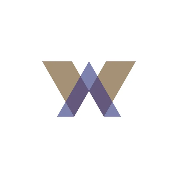 Logotipo Color Abstracto Letra — Vector de stock