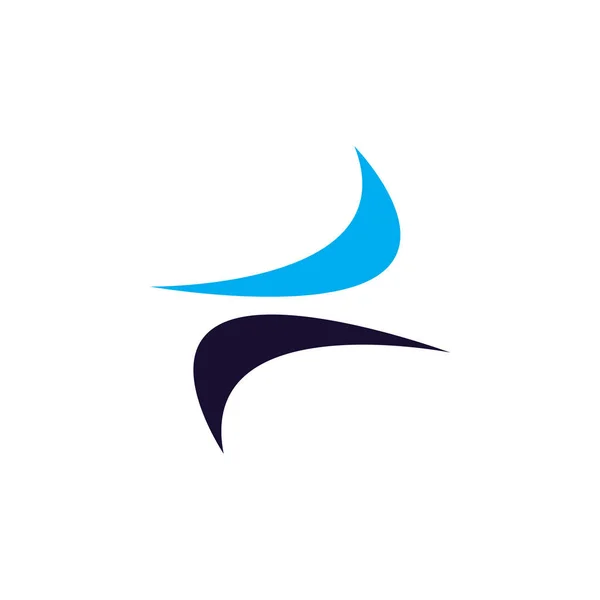 Buchstabe Abstraktes Logo — Stockvektor