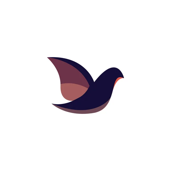 Vector Icono Logotipo Dove — Vector de stock