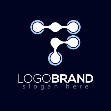 T harfi teknoloji ağ kutsal kişilerin resmi Logo tasarım öğesi