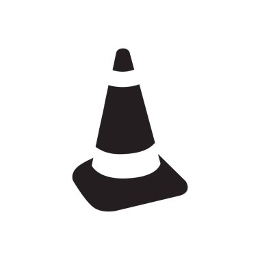 Koni simge vektör simgesi. Basit öğe örnek. Koni simgesi tasarım