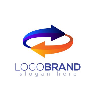 S harfi ok logo vektör öğesi. Soyut S Logo şablonu