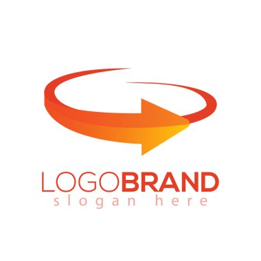 G harfi ok logo vektör öğesi. Soyut G Logo şablonu