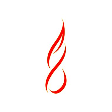 Türkçe ilk mektup soyut ile yumuşak line logo vektör öğesi