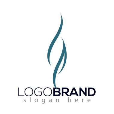 BP ilk harfi ile soyut yumuşak line logo vektör öğesi