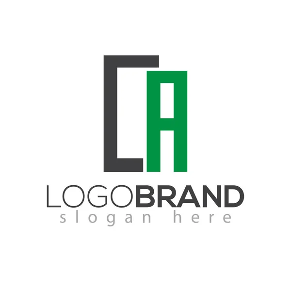 Élément Vectoriel Logo Lettre Initiale Modèle Logo — Image vectorielle