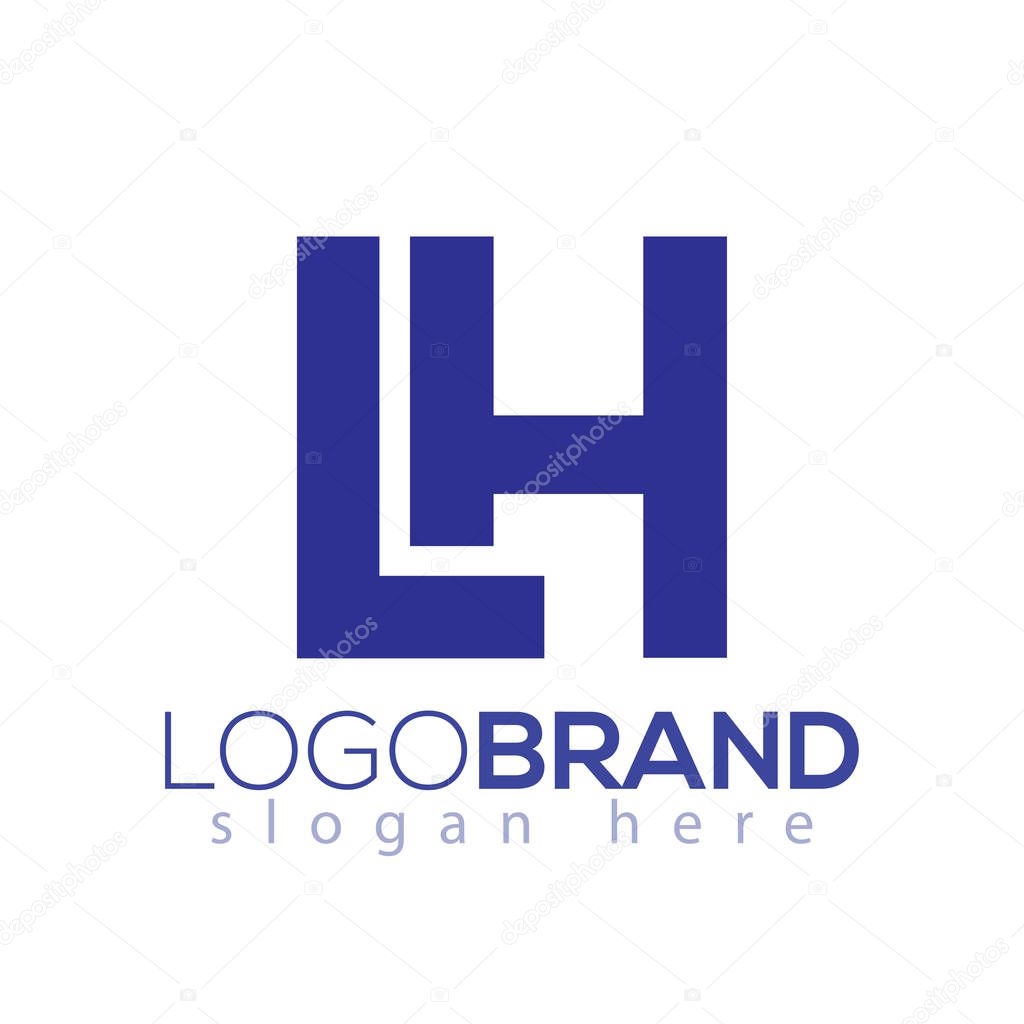 L H Initial Letter Logo Vector Element. initial Letter template