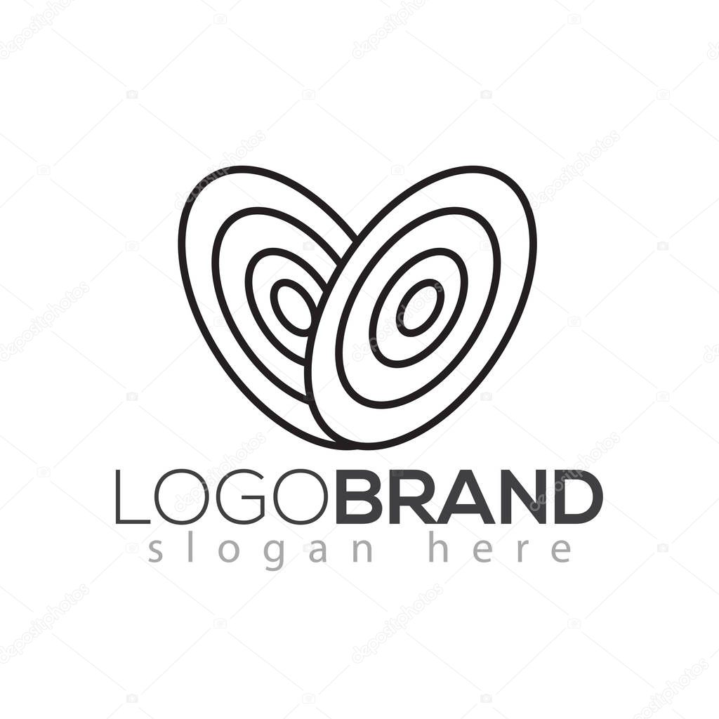 Abstract Butterfly Effect Logo Icon Vector Element. Butterfly logo template