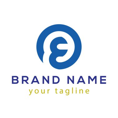 OE ilk harf Logo vektör öğesi. OE başlangıç şablonu