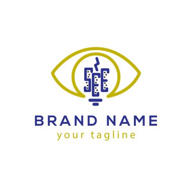 Şehir Enerji Logo vektör öğesi yol açtı. LED enerji Logo şablonu