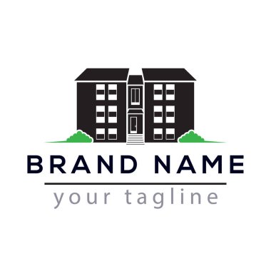 Daire inşa Logo vektör öğesi. Logo şablonu oluşturmak