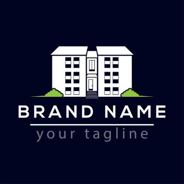 Daire inşa Logo vektör öğesi. Logo şablonu oluşturmak