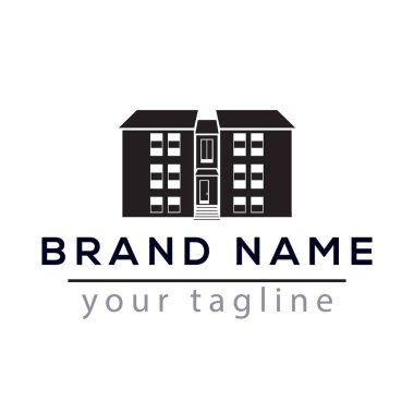 Daire inşa Logo vektör öğesi. Logo şablonu oluşturmak