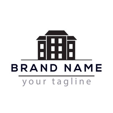 Daire inşa Logo vektör öğesi. Logo şablonu oluşturmak