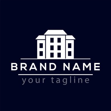 Daire inşa Logo vektör öğesi. Logo şablonu oluşturmak