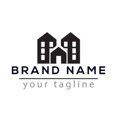 Daire inşa Logo vektör öğesi. Logo şablonu oluşturmak