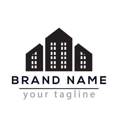 Daire inşa Logo vektör öğesi. Logo şablonu oluşturmak