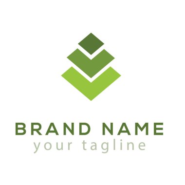 soyut tabaka kare logo vektör öğesi. katman logo şablonu