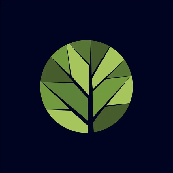 Ramas Hoja Abstracta Logotipo Vector Elemento Plantillas Logotipo Ramas — Archivo Imágenes Vectoriales