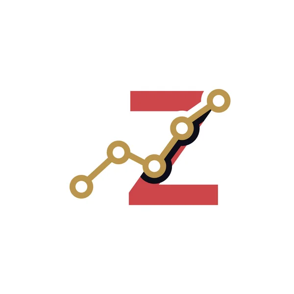 Letter Business Stats Logo Design Element Logo Vektorvorlage — Stockvektor