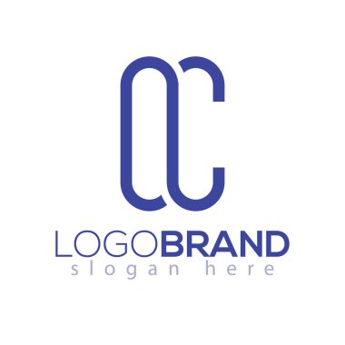 o C harfi ilk Logo vektör öğesi. ilk Logo şablonu