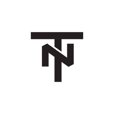 TN mektup ilk Logo vektör öğesi. ilk Logo şablonu